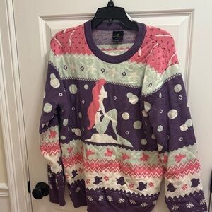 Disney Women's Ariel Sweater in Purple and Pink